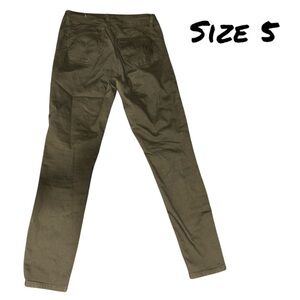 Straight green skinny jeans